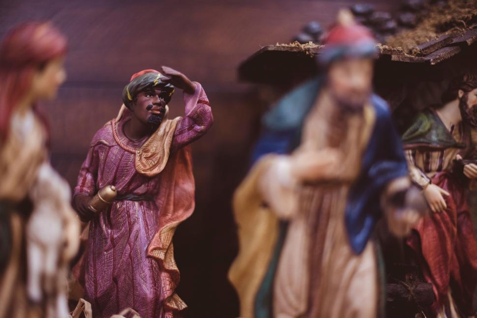 Free Image of Group of Figurines of Jesus and Mary 
