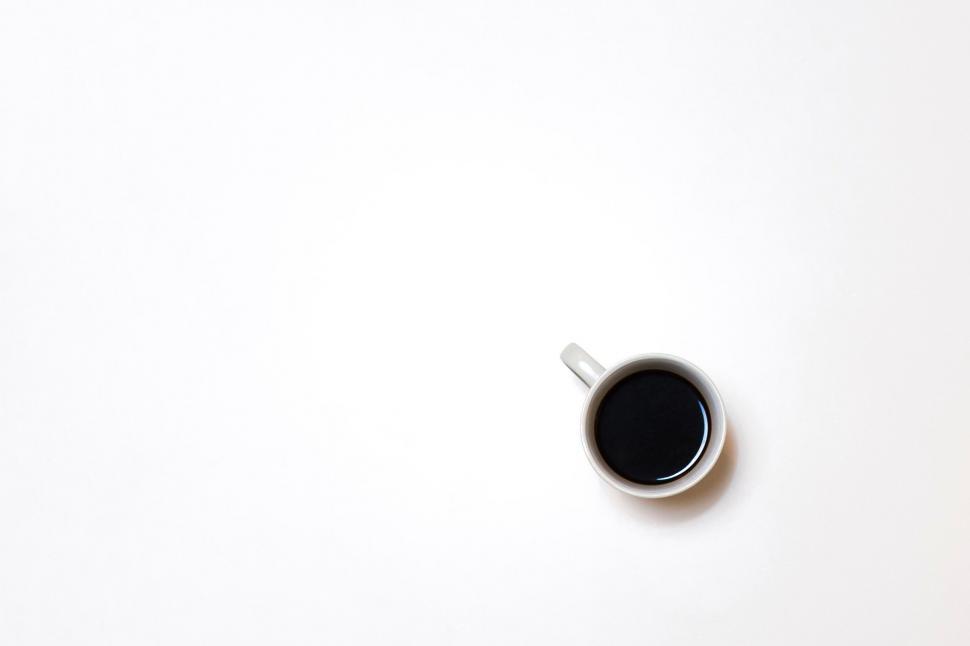 Free Image of Cup of Coffee on White Table 