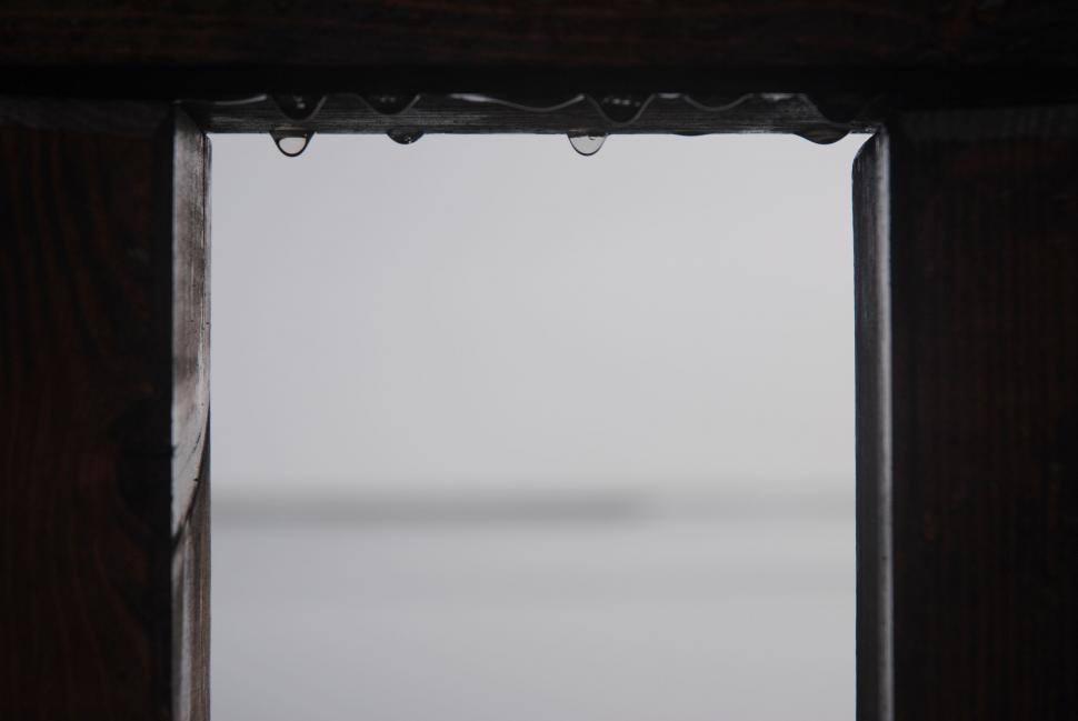 Free Image of Window Overlooking Waterway 