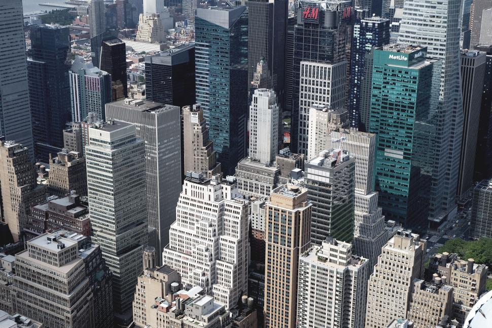 Free Image of Aerial View of a City With Tall Buildings 