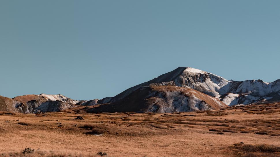 Free Image of Snow-Capped Mountain Range 