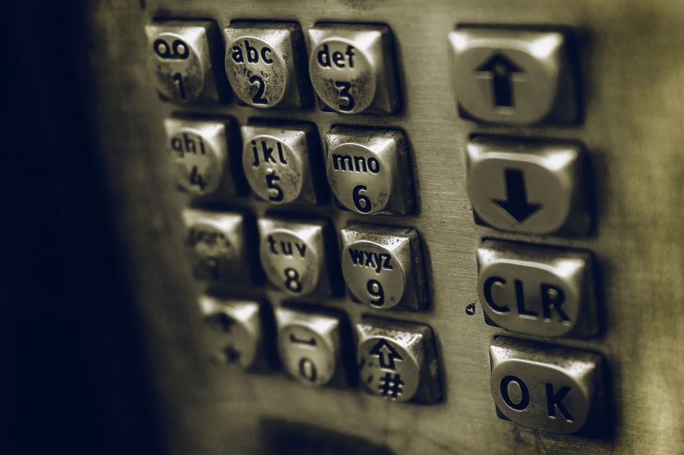Free Image of Close Up of an Old Fashioned Telephone 
