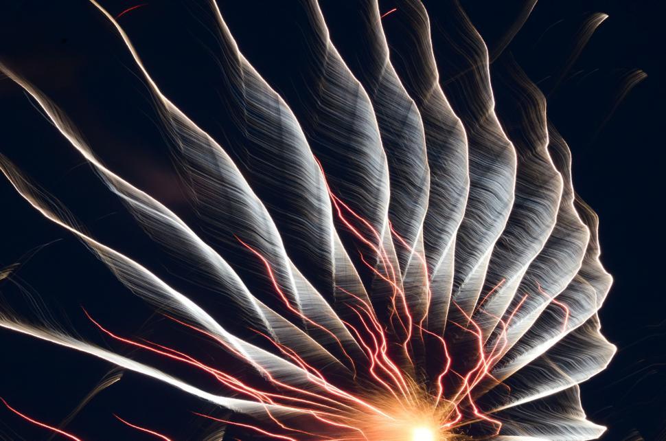 Free Image of Close Up of a Firework in the Night Sky 
