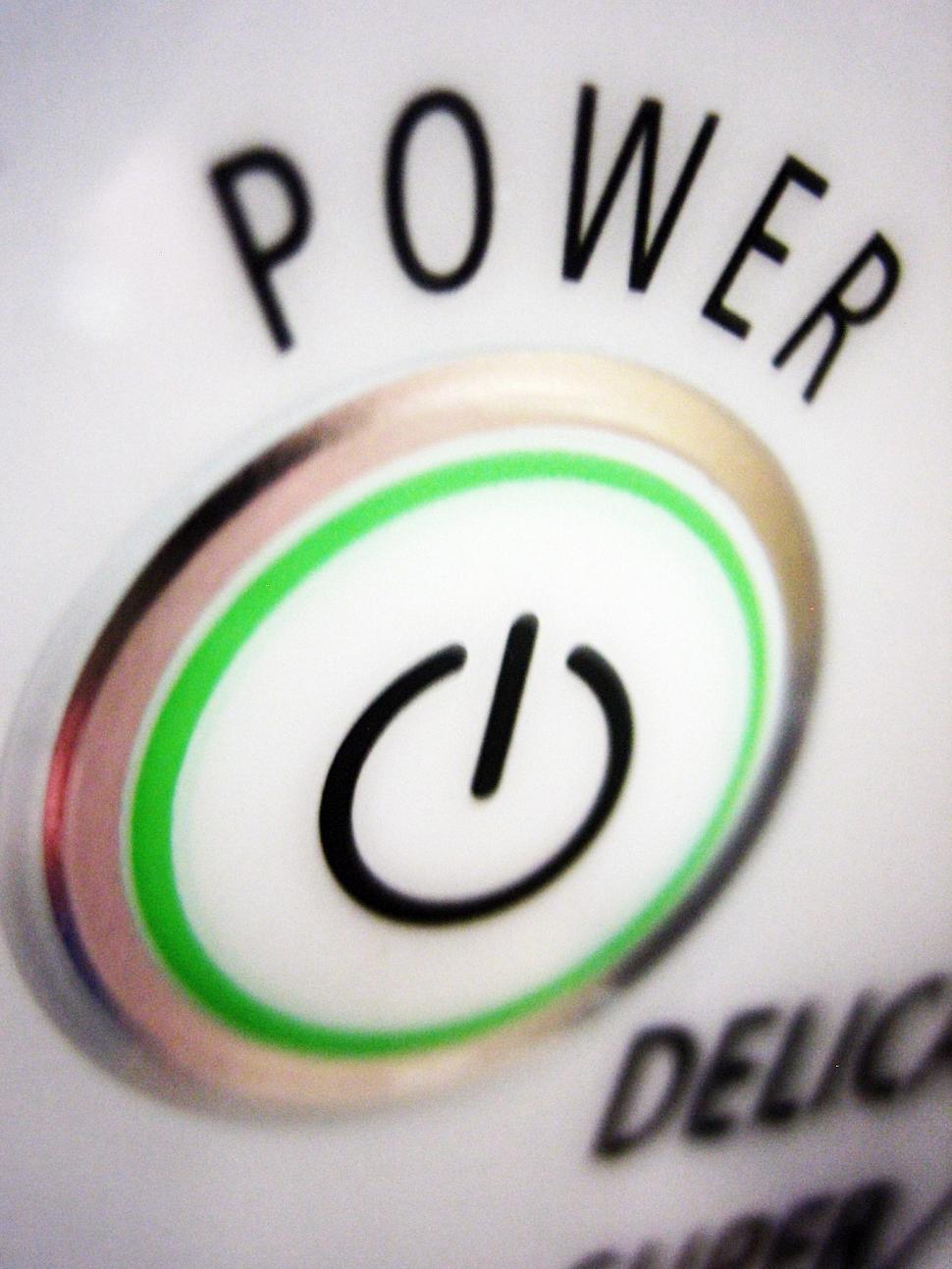 Free Image of Power Button on Washer 