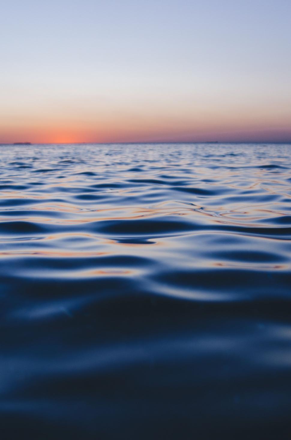 Free Image of Water Body at Sunset 