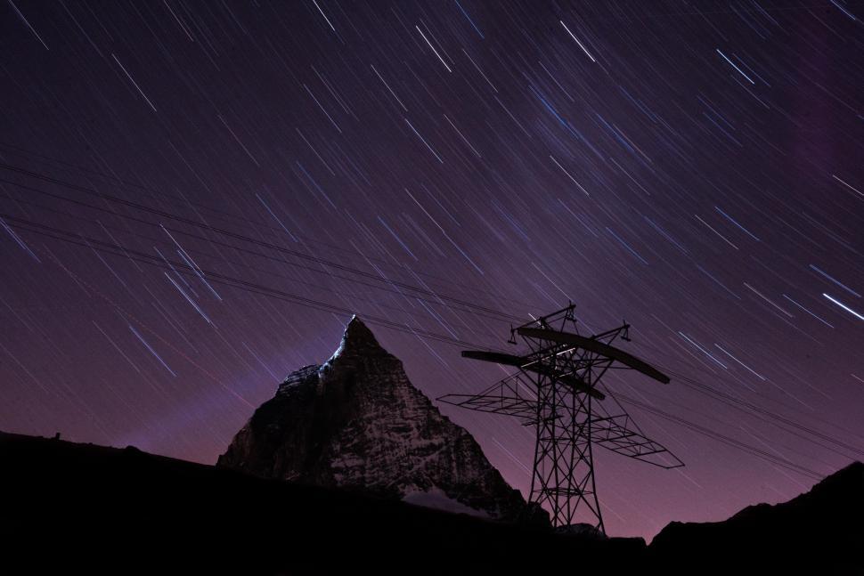 Free Image of Mountain With Radio Tower 
