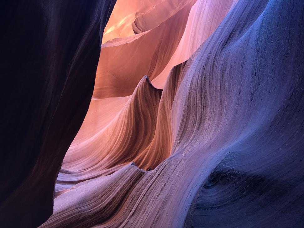 Free Image of Narrow Slot in Side of Canyon 