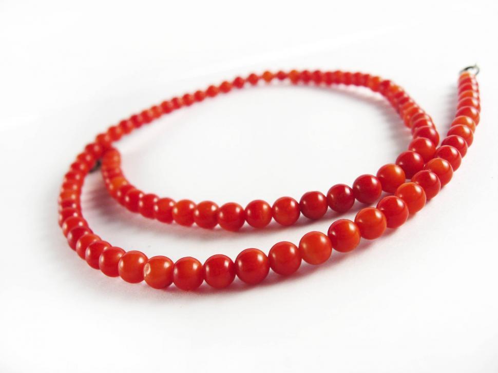 Download Free Stock Photo of Red beads 