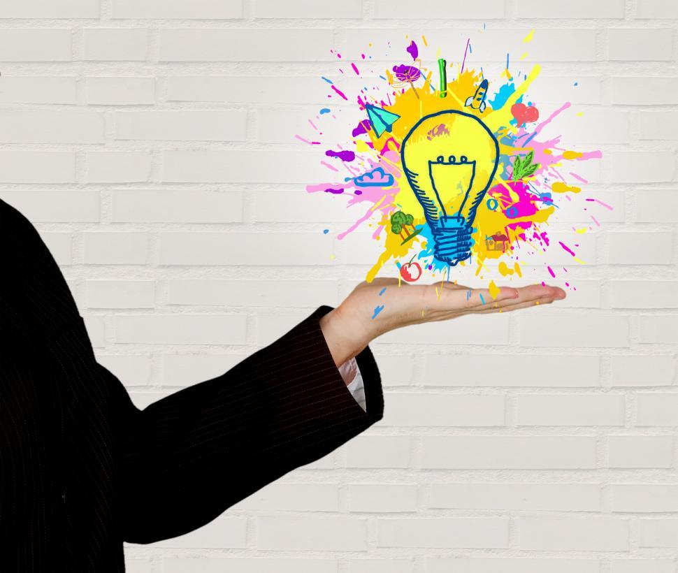 Free Image of Explosion of Ideas - Person Generating Ideas 