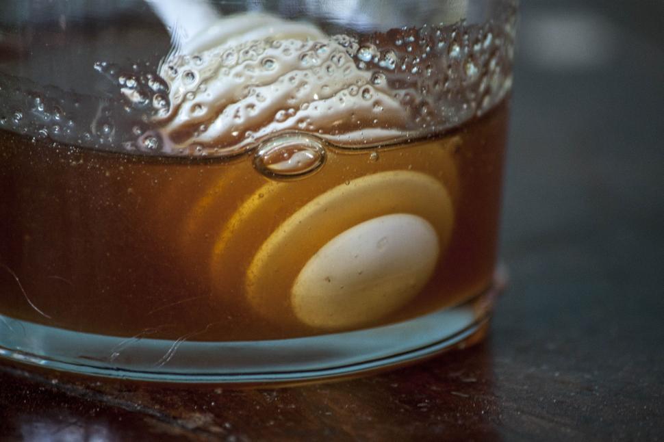 Free Image of Closeup of dipper in honey 