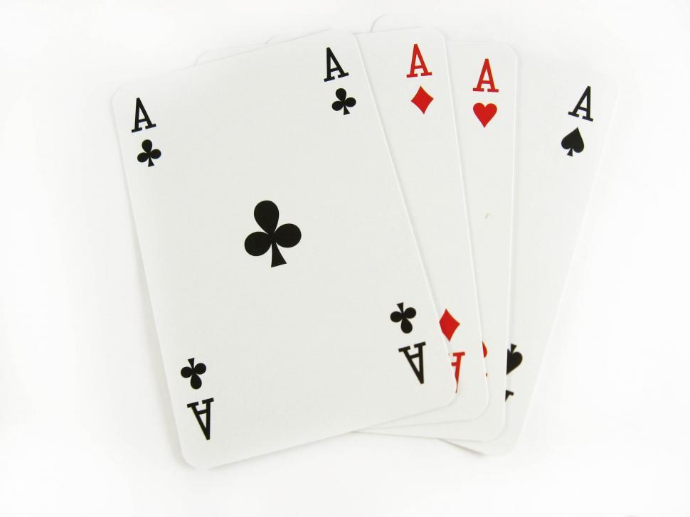 Free Image of four playing cards 