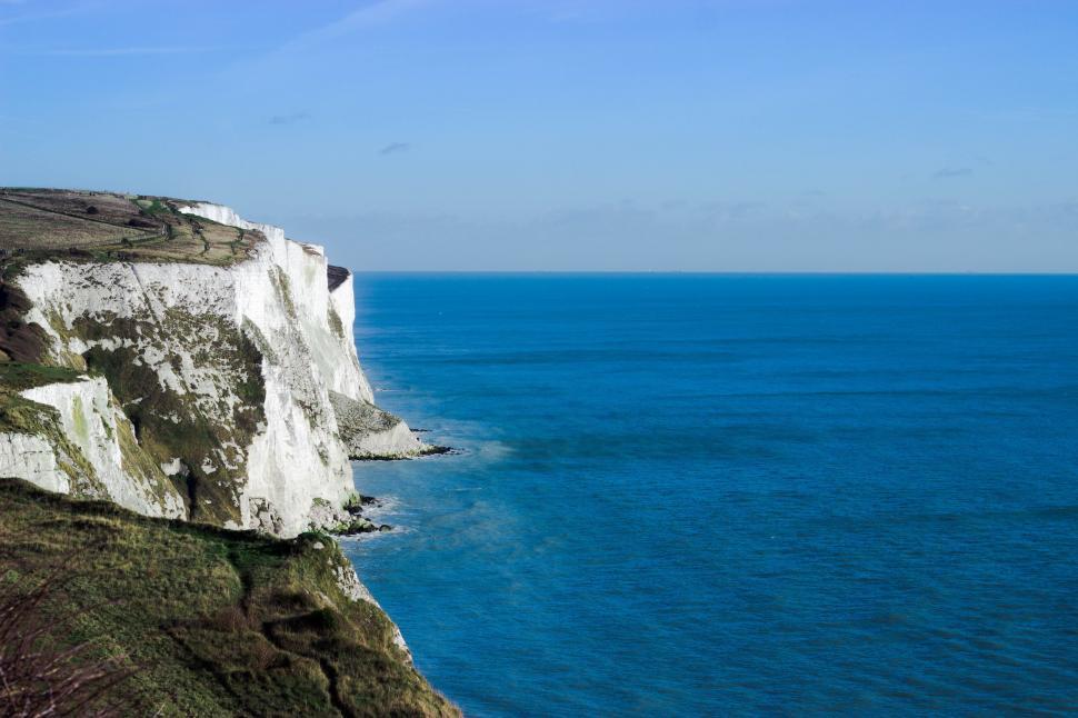Free Image of Majestic View of the White Cliffs by the Ocean 