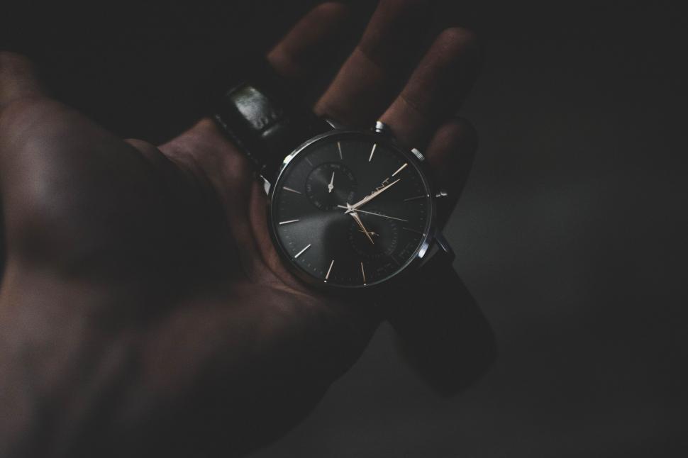 Free Image of Person Holding Watch in Hand 