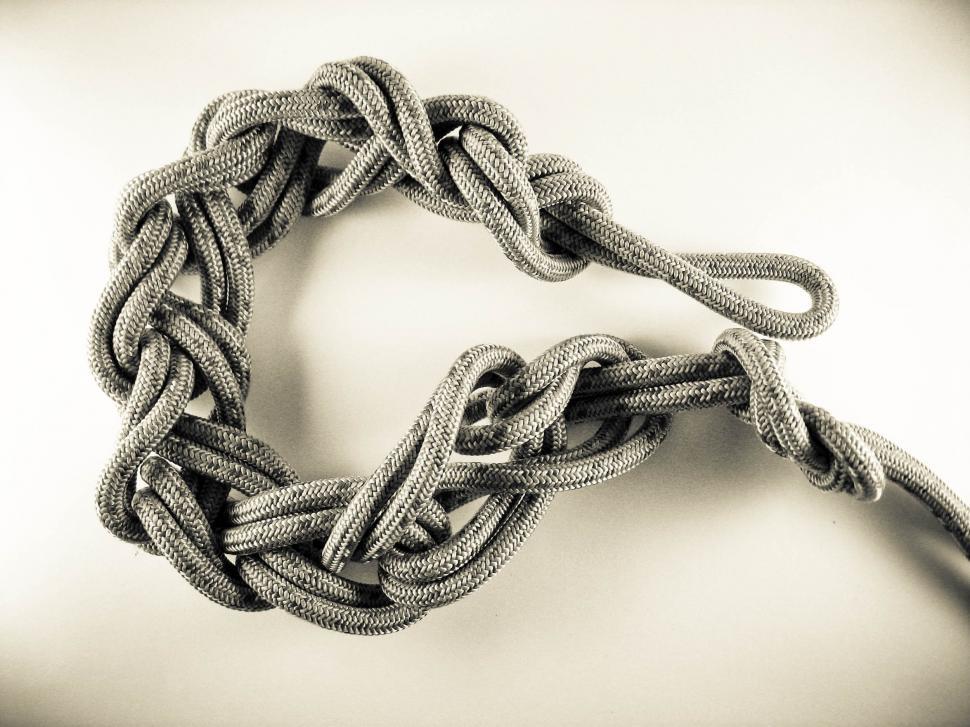 Free Image of alpinist rope loops 