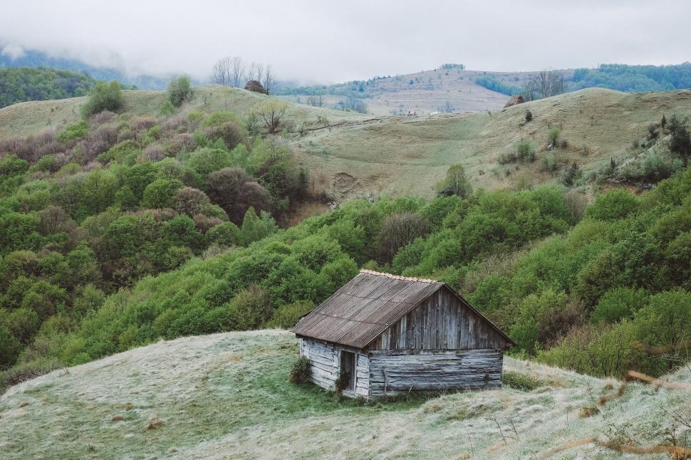 Free Image of Abandoned Shack in Field 