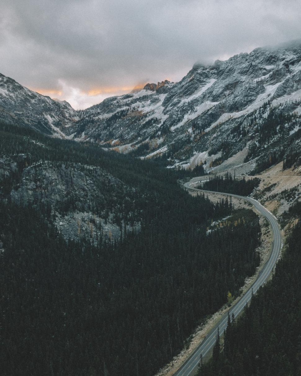 Free Image of Mountain Road in Scenic View 