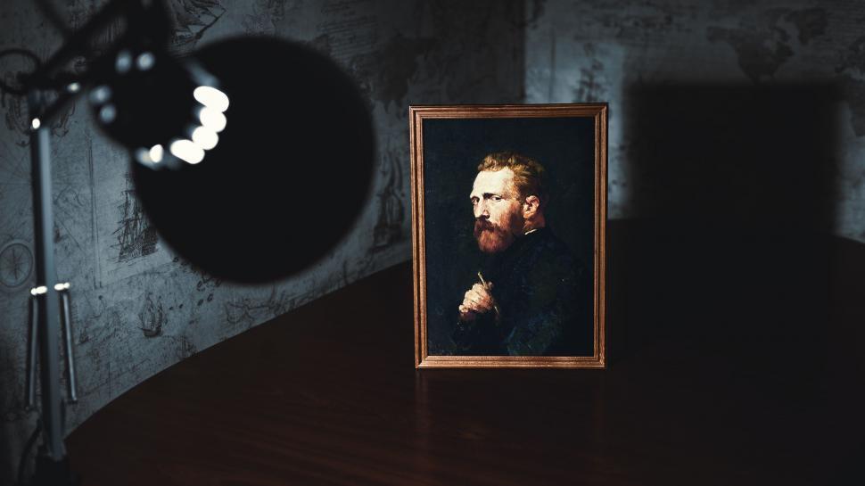 Free Image of Portrait of a Man in a Dark Room 