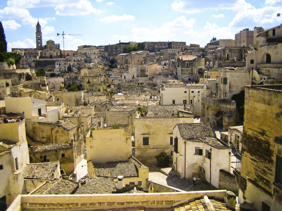 Free Image of Dense city of Matera in Italy 