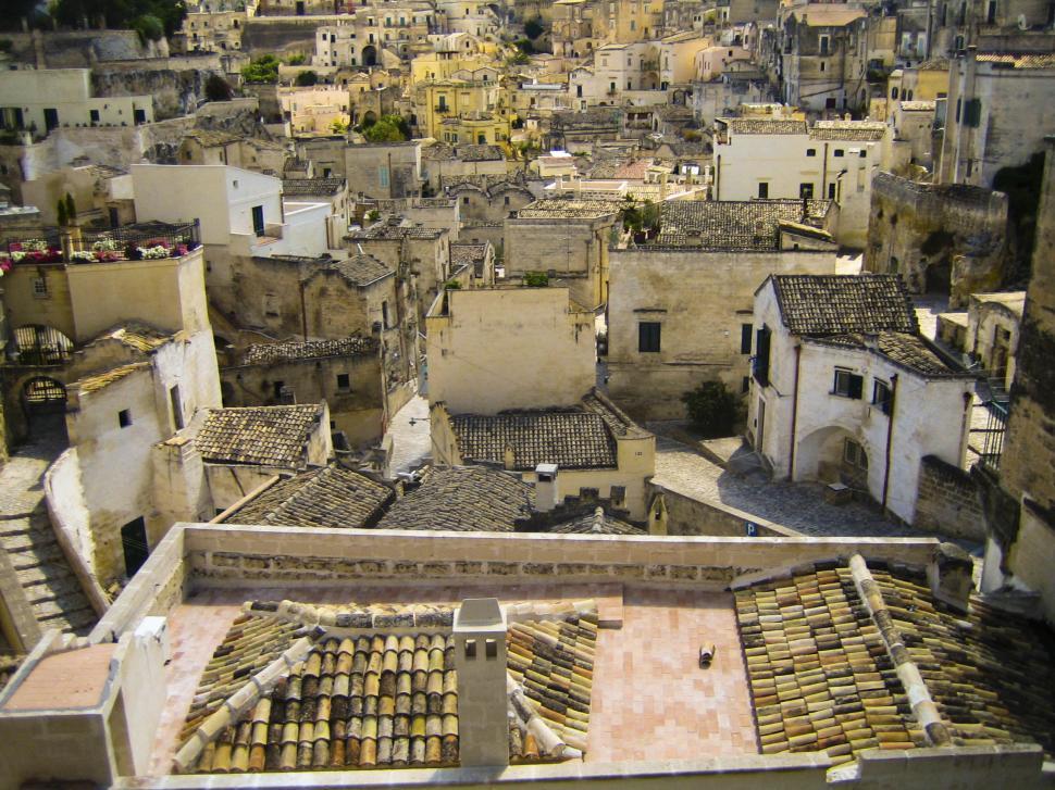Free Image of Buildings in Matera, Sicily, Italy 