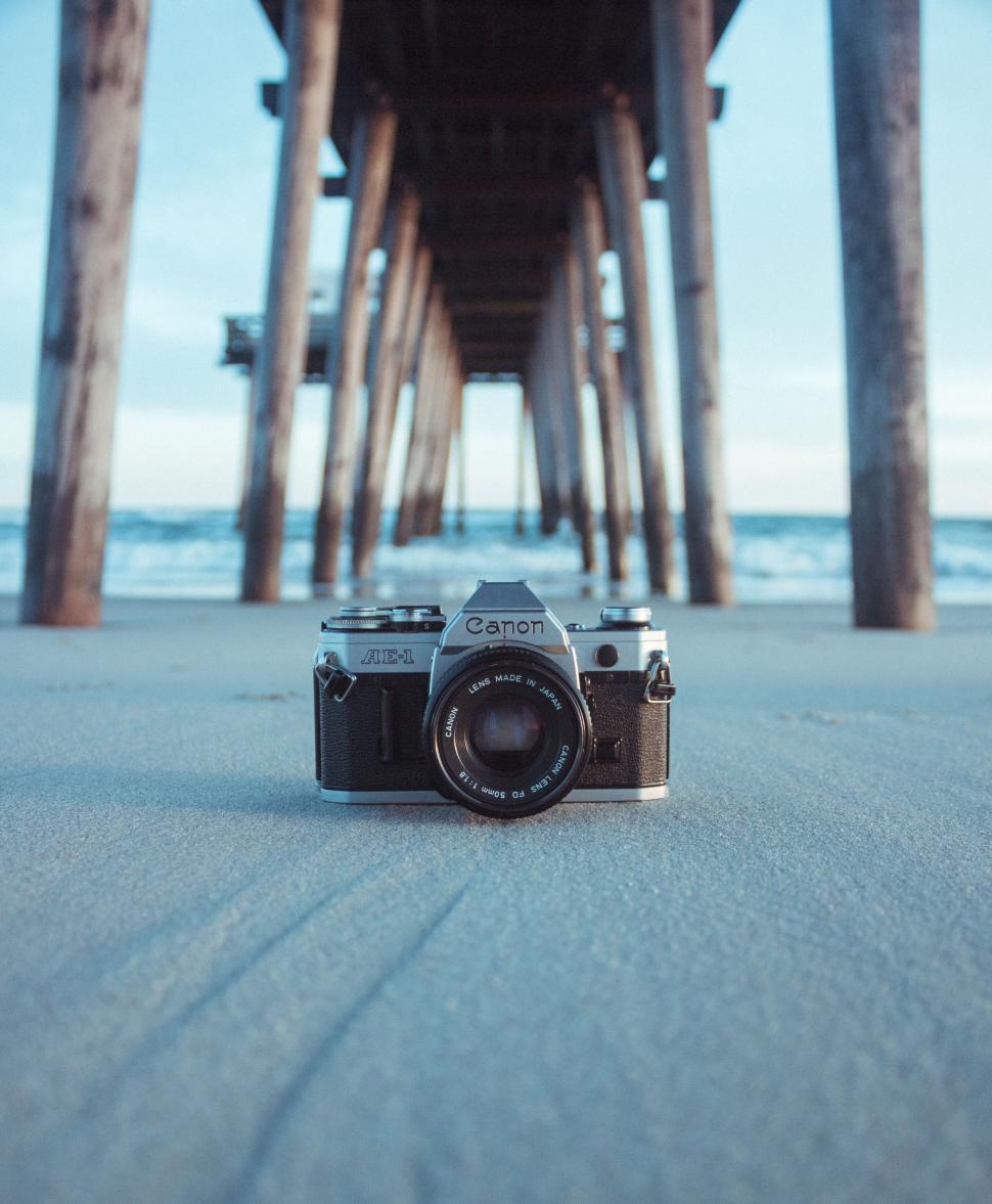 Free Image of Camera by Pier on Ground 