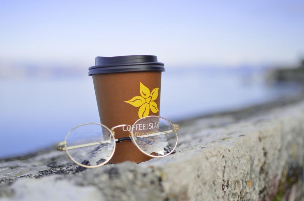 Free Image of Coffee Cup With Glasses 