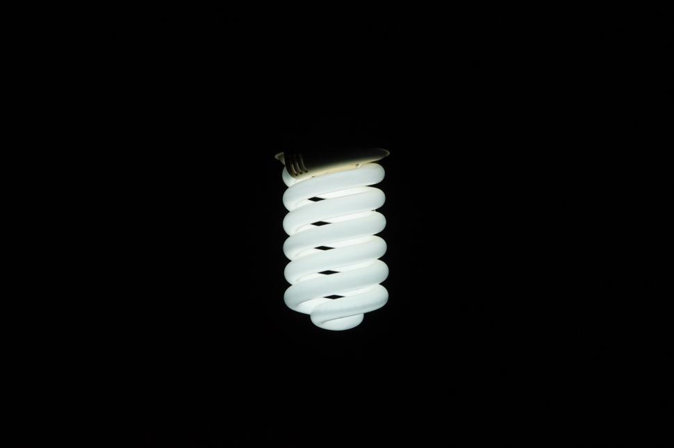 Free Image of Close Up of a Light Bulb in the Dark 