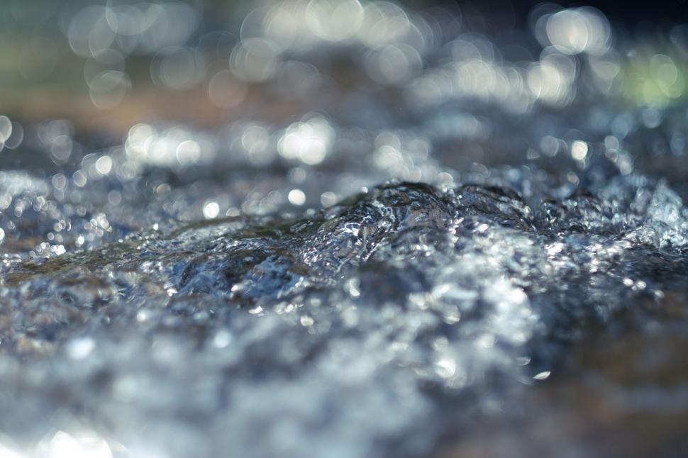 Free Image of Close Up of Water Bubbles With Blurry Background 