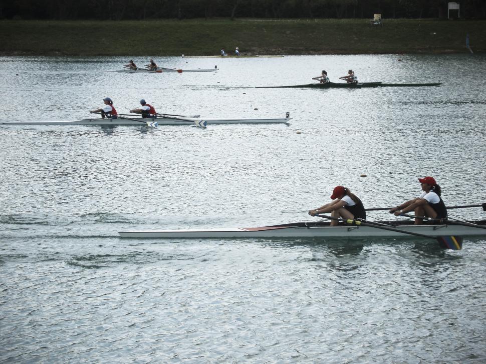 Free Image of rowing race 