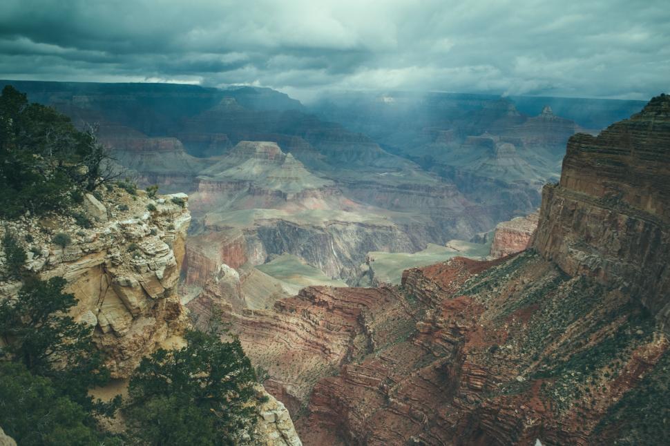 Free Image of A View of the Grand Canyon From the Top of a Mountain 
