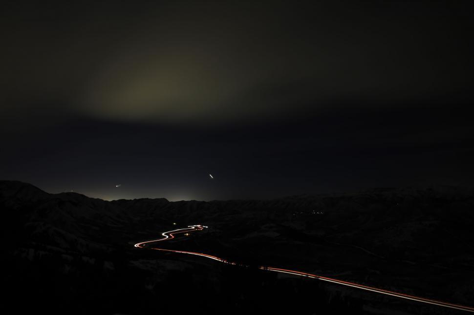 Free Image of Dark Road With Distant Light 