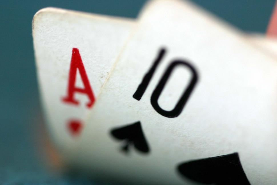Free Image of Close Up of Playing Card With Number Ten 