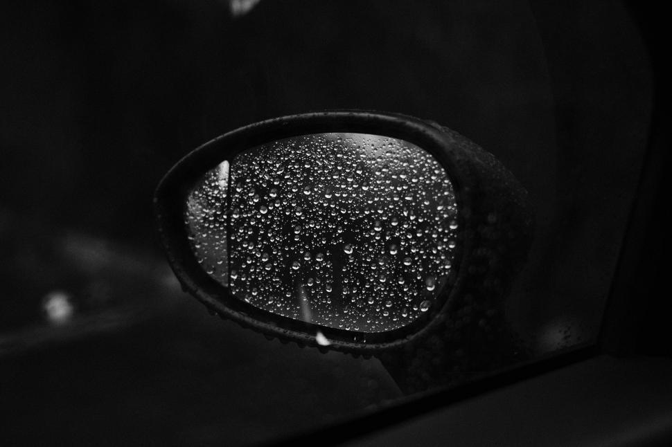 Free Image of Rear View Mirror of a Car 