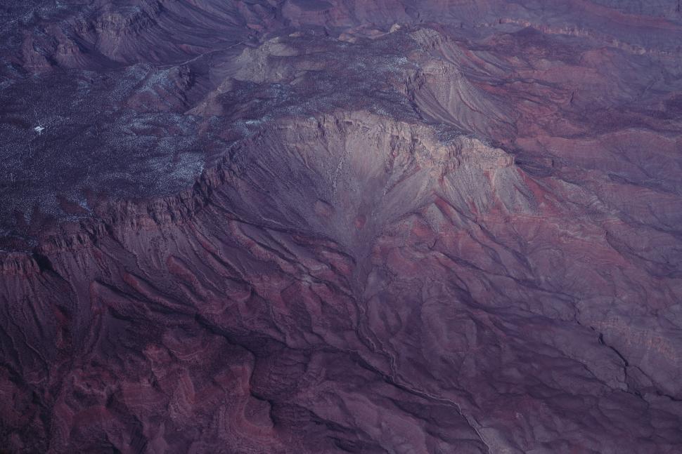 Free Image of Aerial View of Mountain Range From Plane 