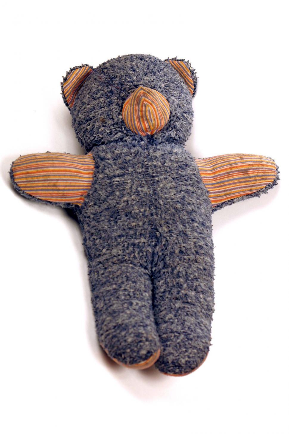 Free Image of vintage teddy bear loved worn stuffed animal fuzzy toy 