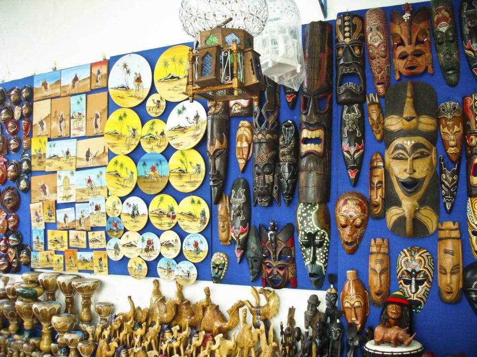 Free Image of Souvenir shop in Tunisia 