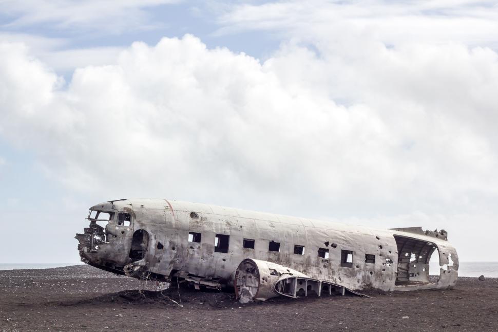 Free Image of Abandoned Vintage Airplane in Field 