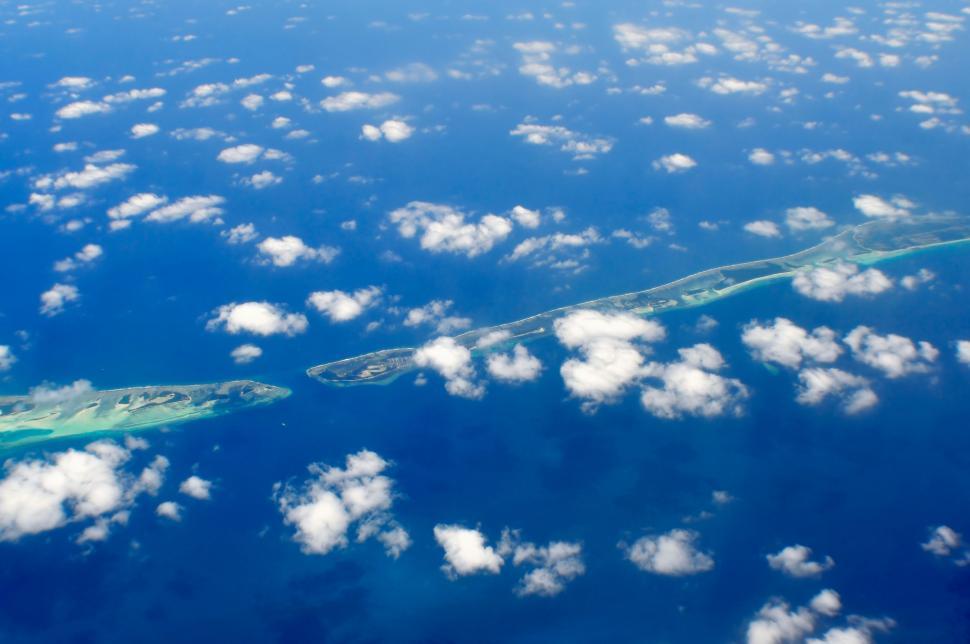 Free Image of Aerial View of an Island in the Ocean 