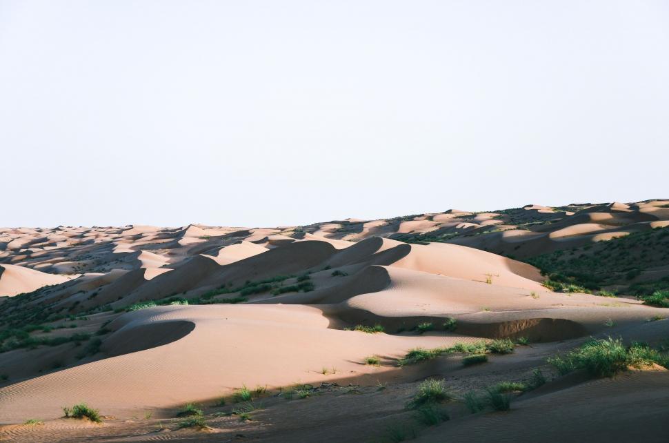 Free Image of Vast Sand Dunes Stretching Across the Desert 