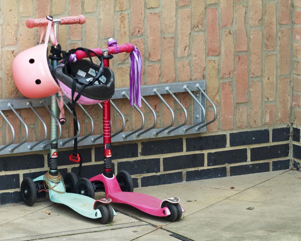 Free Image of Kids scooters 