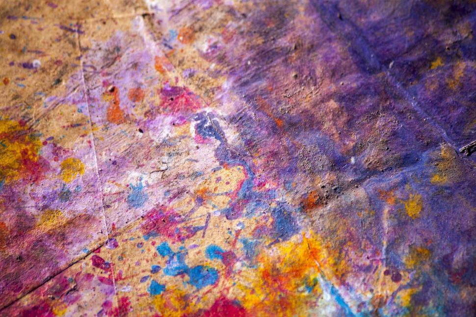 Free Image of Close Up of a Paint-Splattered Art Piece 