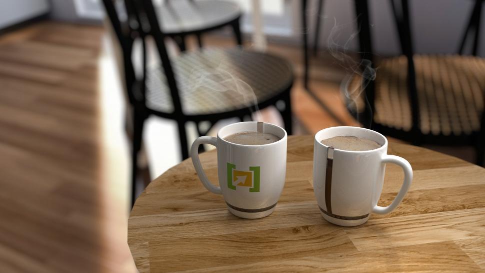 Free Image of Coffee Cups on the Table 