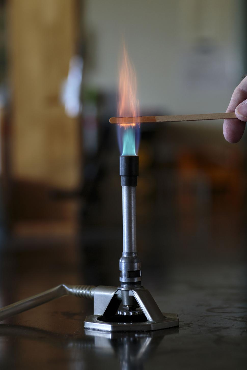Free Image of Cobalt burning in flame 