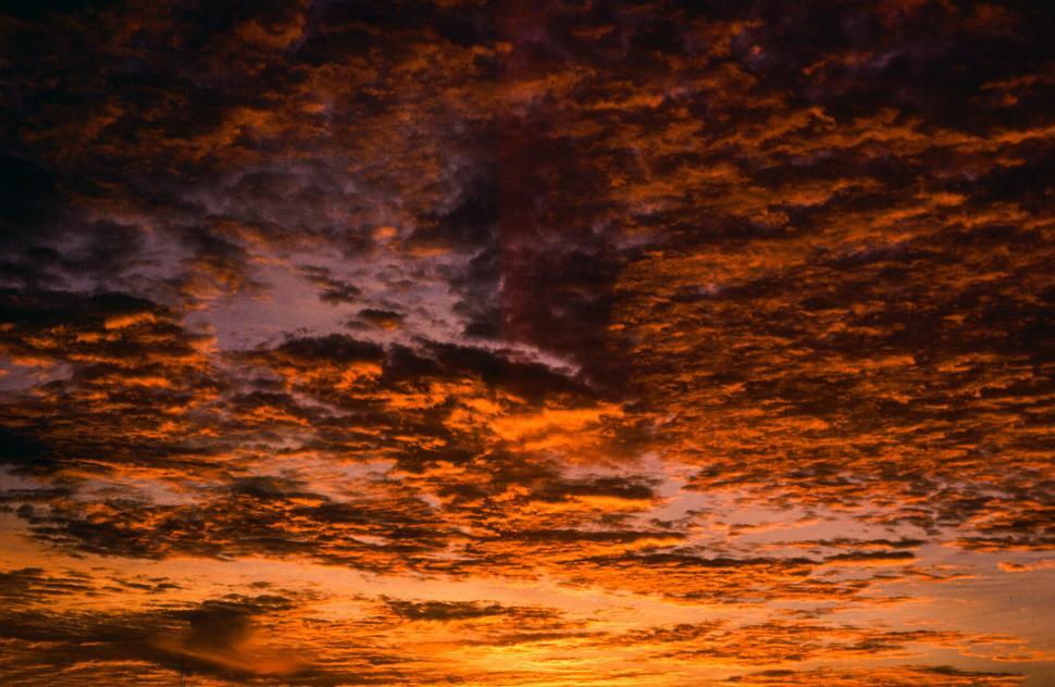 Free Image of Golden Sunset, Orange Clouds 