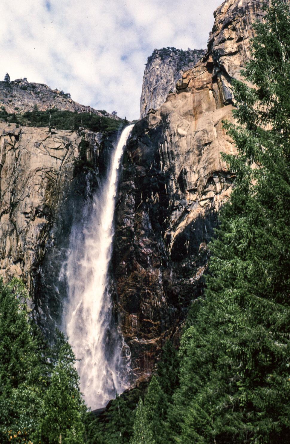 Free Image of Yosemite Falls Vintage Photo 