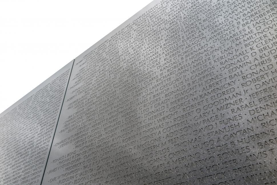 Download Free Stock Photo of Wall of Names - Vietnam War Memorial 