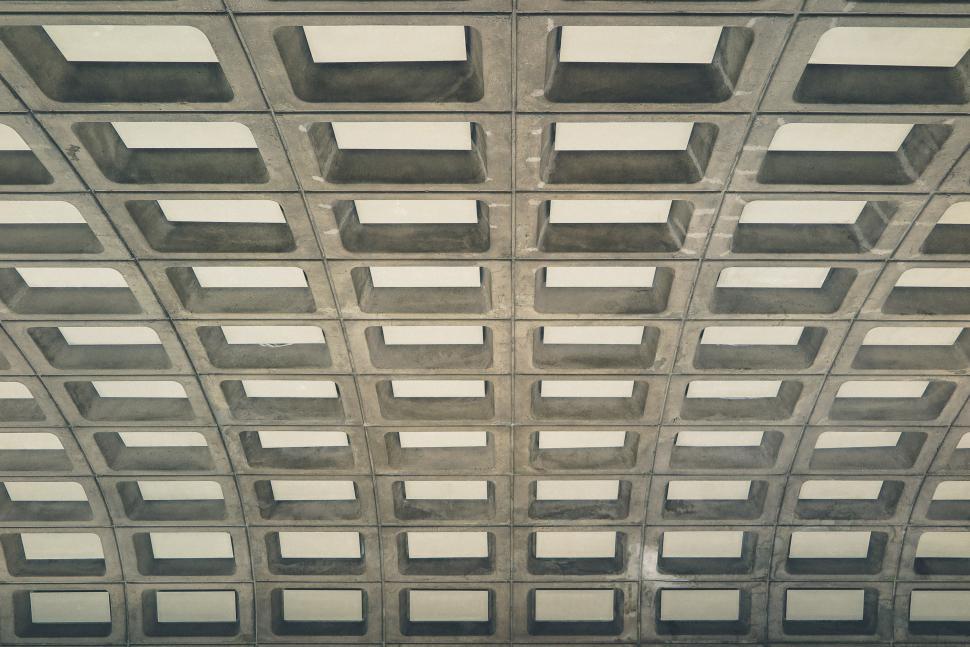 Free Image of Pattern in DC metro station 