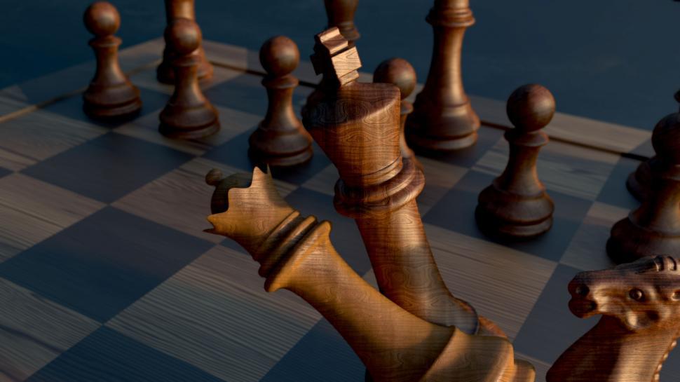 Free Image of Wooden Chess 