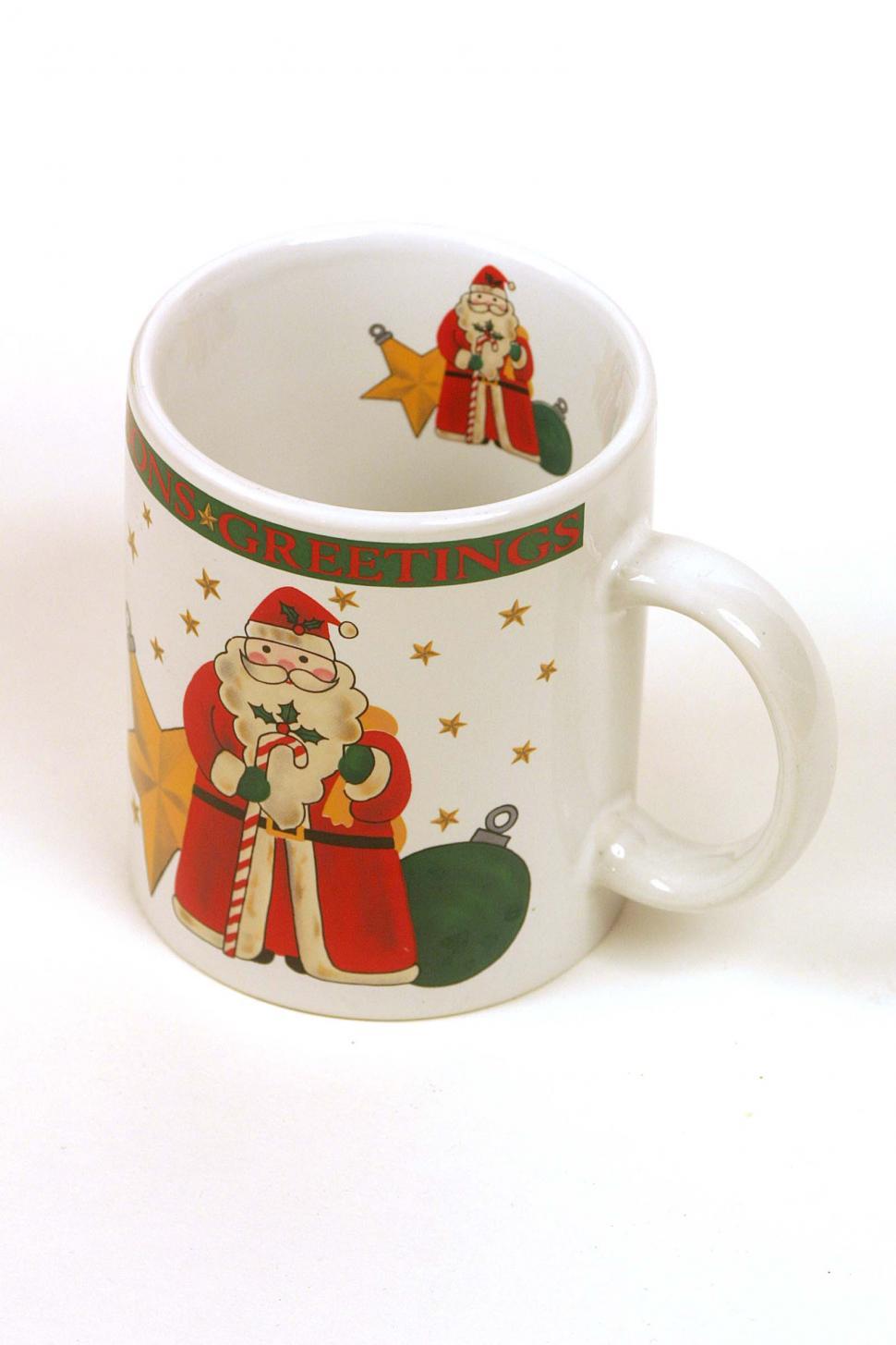 Free Image of Santa Claus Coffee Cup 