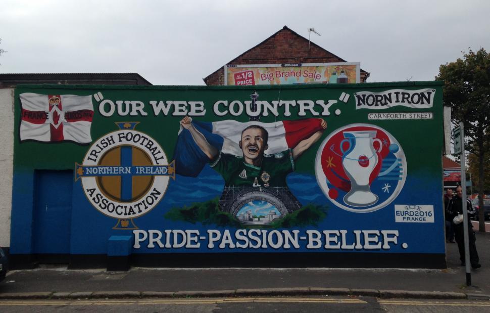 Free Image of Northern Ireland Irish Football Association Mural  