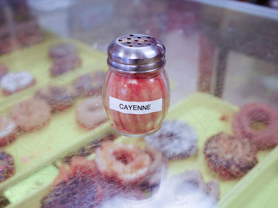 Free Image of Cayenne spice in a shaker 